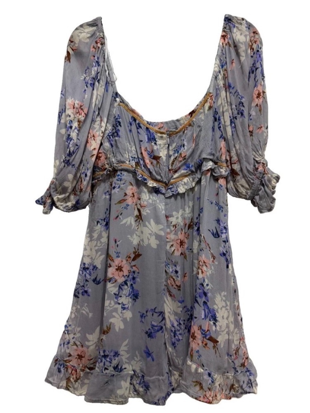 Free People Lavender Floral Mini Dress - Picture 3 of 6